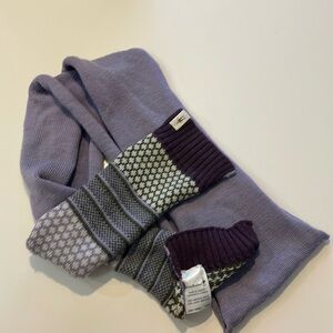 Smartwool women’s merino wool purple scarf - EUC OS